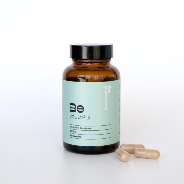 Be Youthful (Booster) Mushroom Supplement Capsules Be Youthful (Booster) Mushroom Supplement Capsules